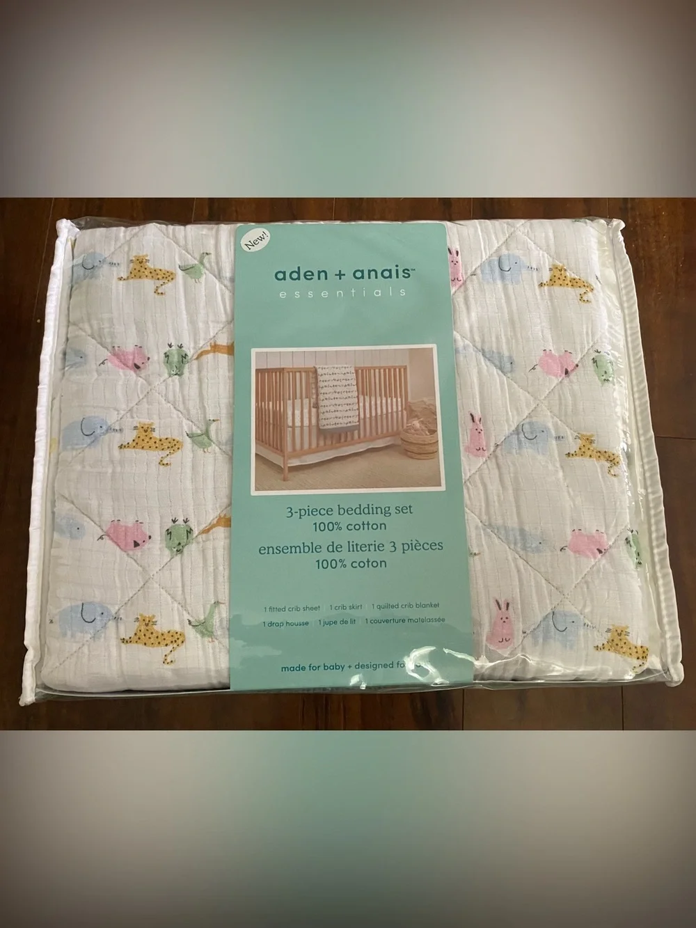 aden + anais 3 piece cotton bedding set